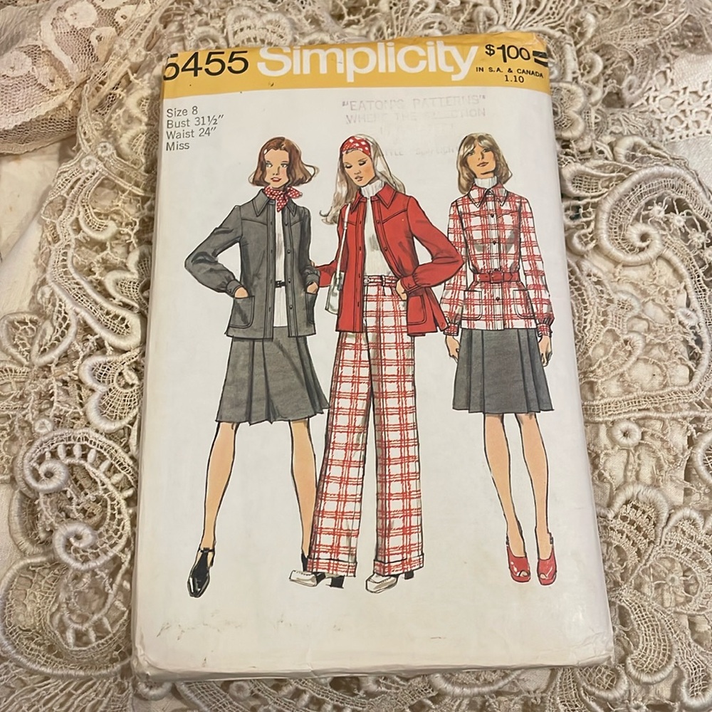Vtg 1972 suit‎ pattern!